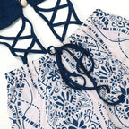 Paisley Print Wide-Leg Jumpsuit - Piña Colada