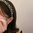 Pearl & Rhinestone Headband - Piña Colada