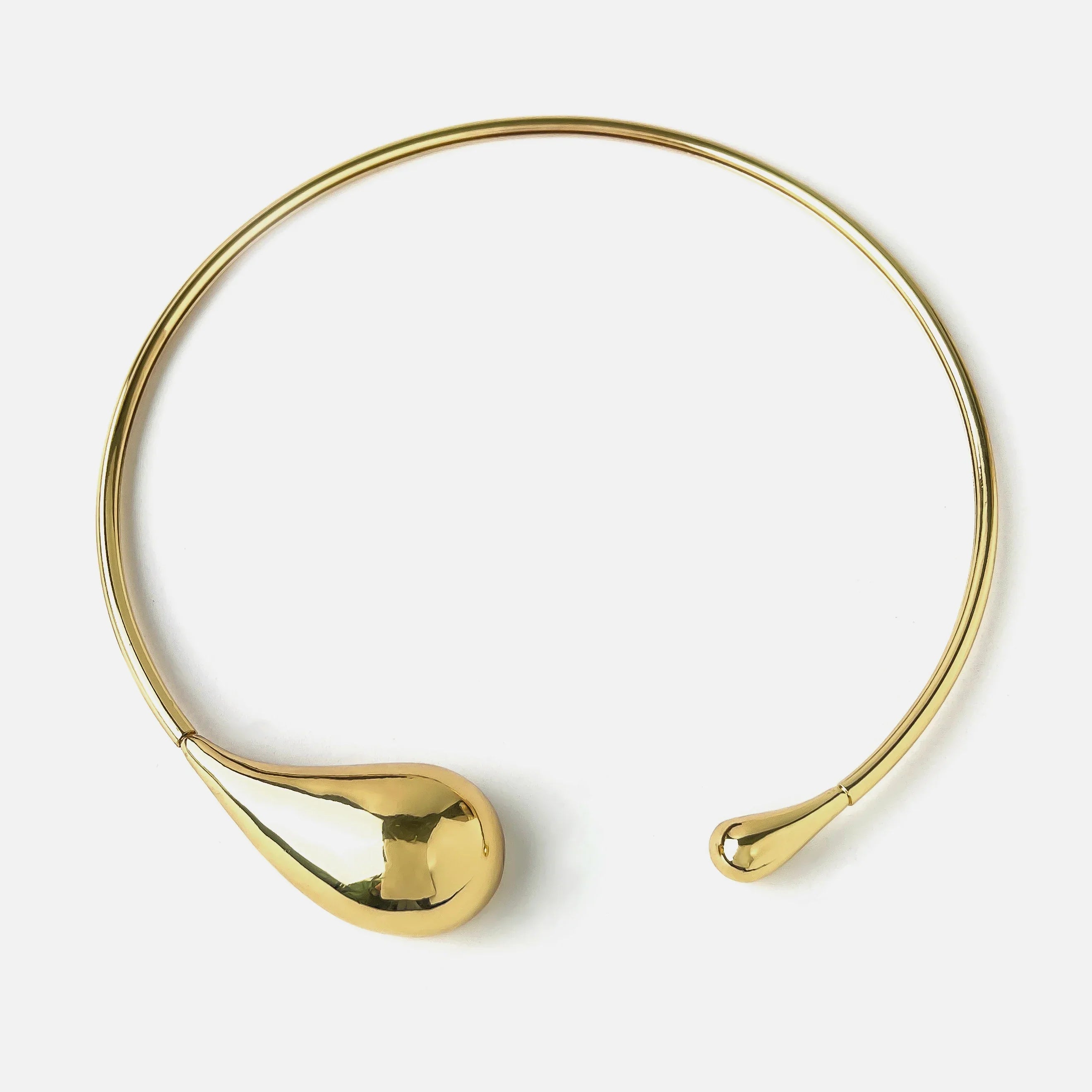 Irregular Chunky Water Drop Open Choker