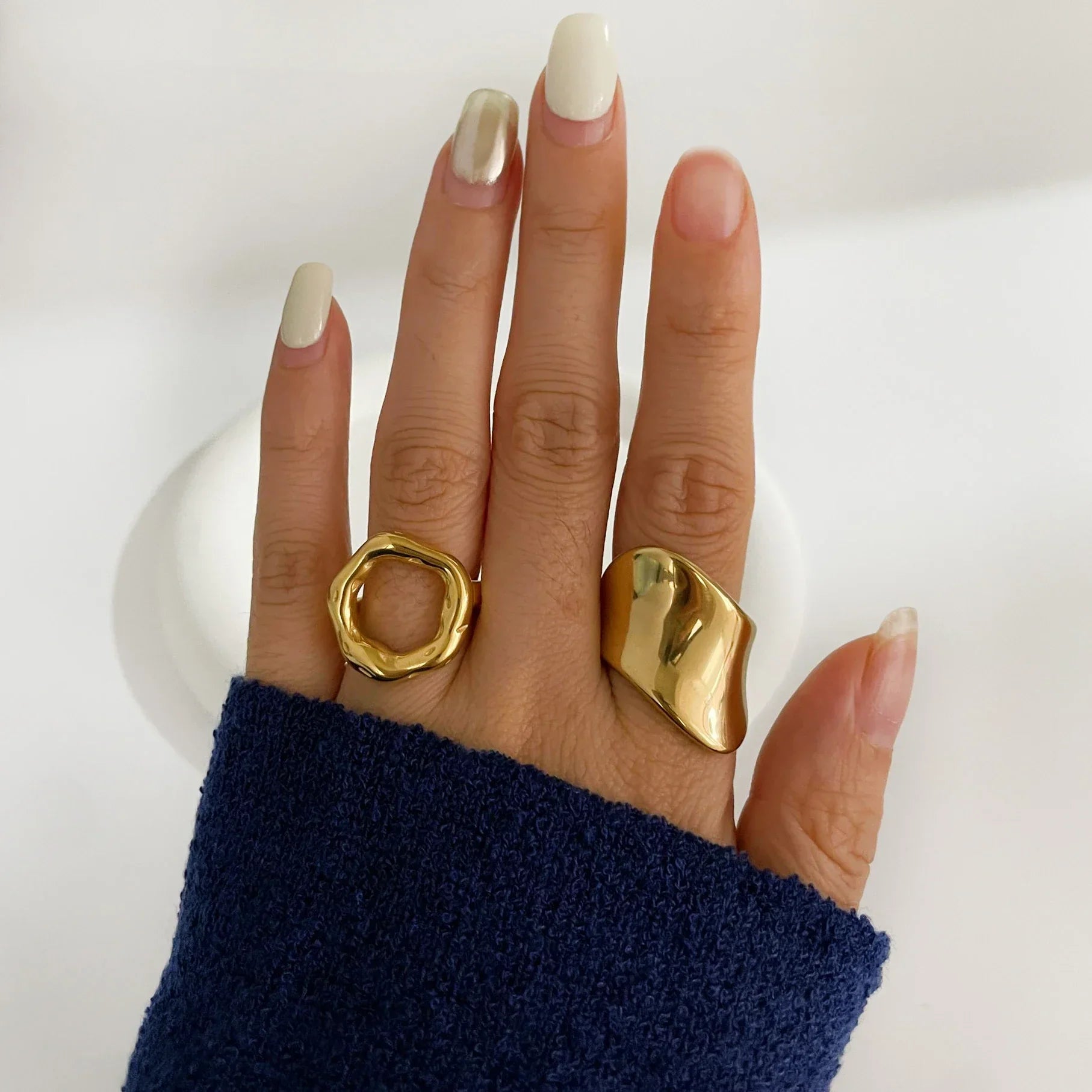 Gold Plated Rings - Piña Colada