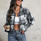Jacket Long Sleeve Plaid - Piña Colada