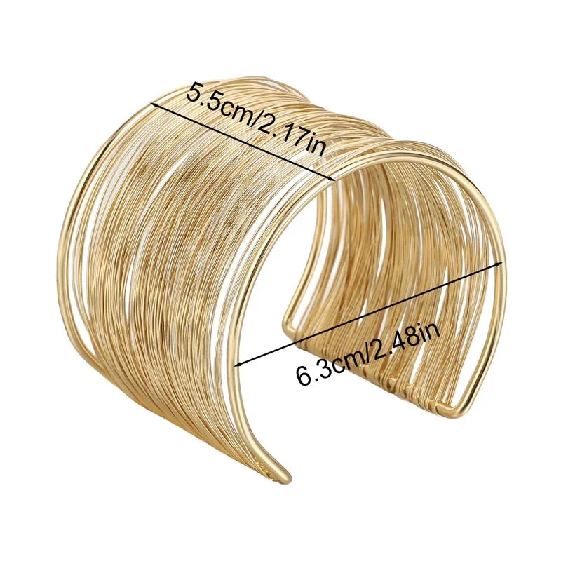 Geometric Cuff Bracelet - Piña Colada