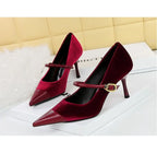 Pumps Pointed High Heels Stilettos - Piña Colada