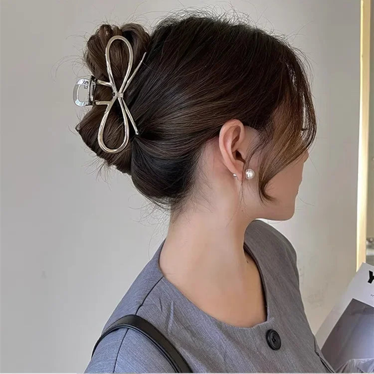 Metal Geometric Hair Claws - Piña Colada