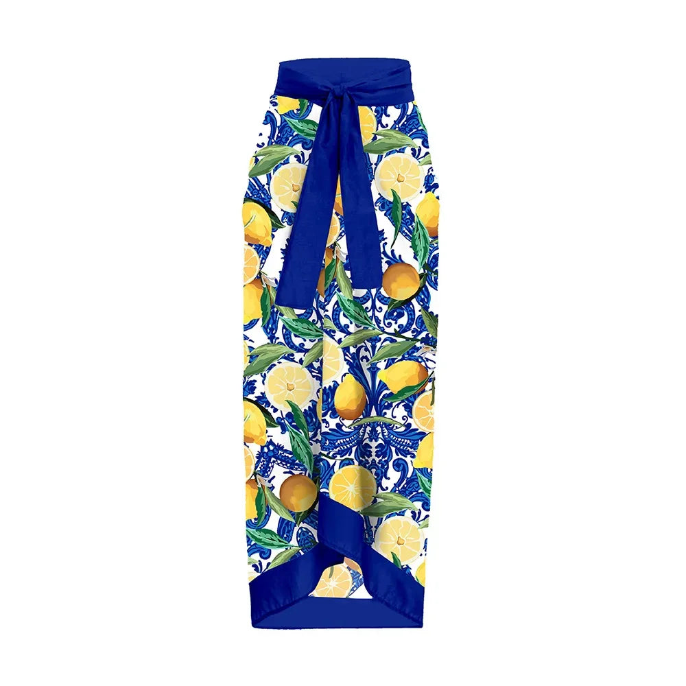 Print Cover Up Monokini - Piña Colada
