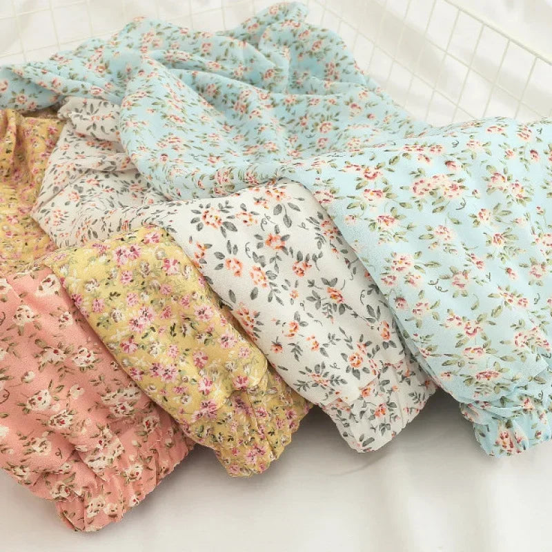 Floral Half Skirt Women's High Waist - Piña Colada