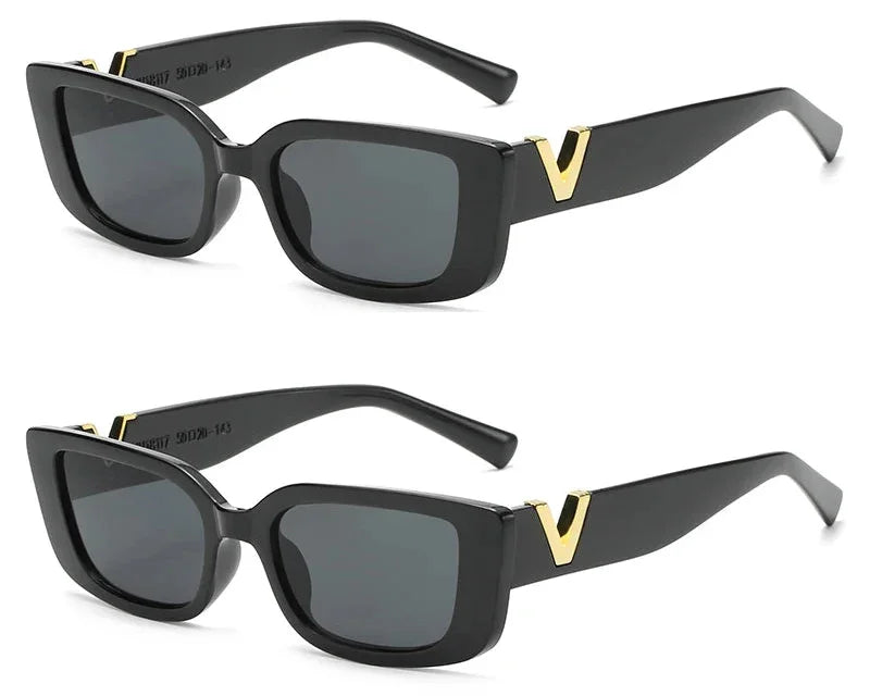 Fashion Rectangle Sunglasses Women - Piña Colada