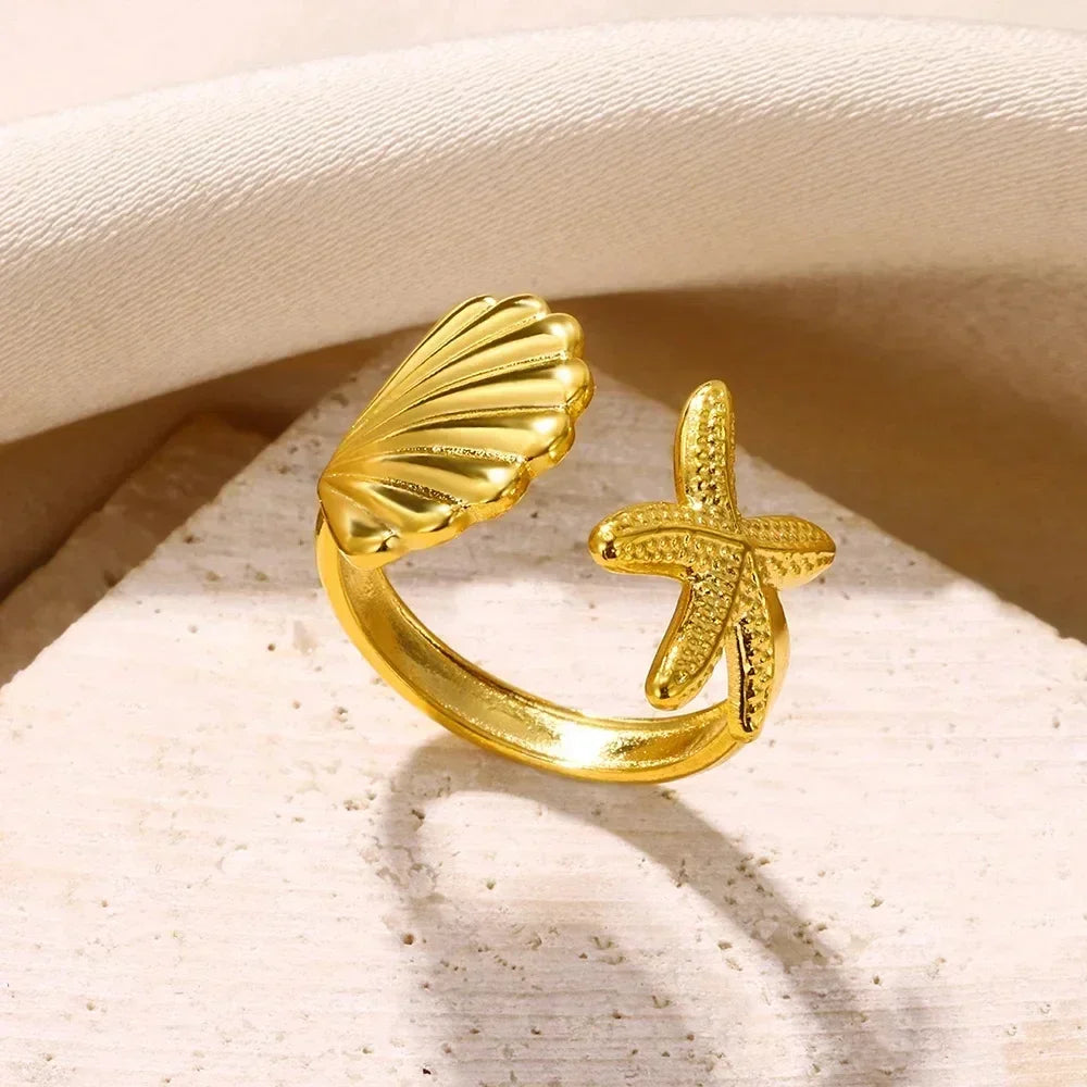 Stainless Steel Rings Aesthetic - Piña Colada