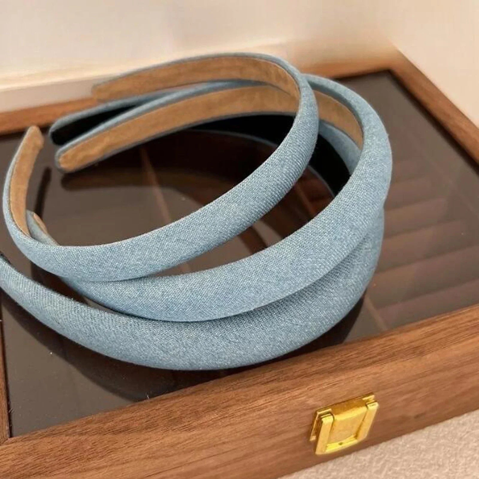 Headband Denim - Piña Colada