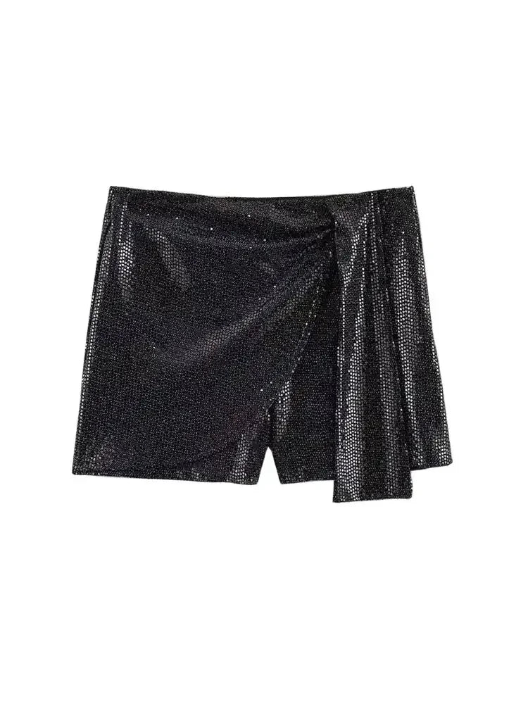 Sequin Shorts Skirts - Piña Colada