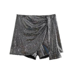 Sequin Shorts Skirts - Piña Colada