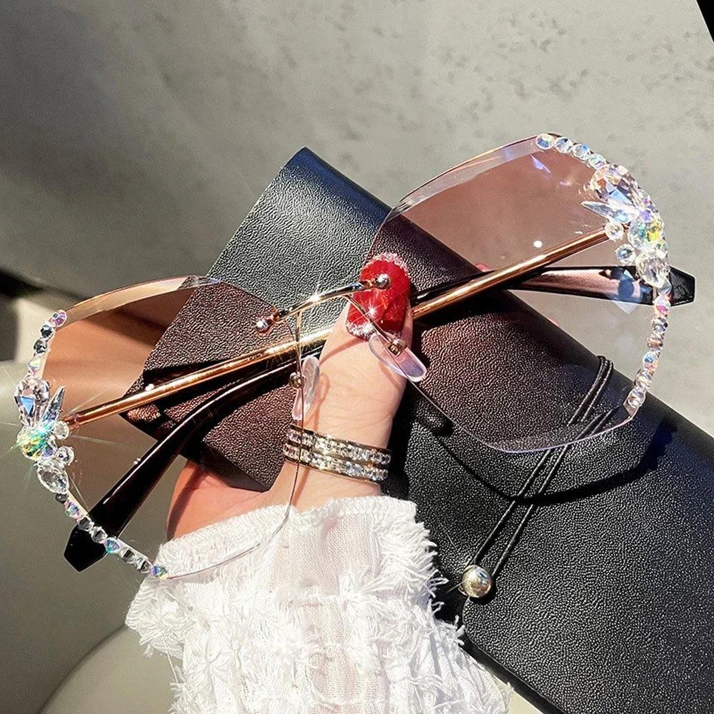 Rhinestone Sunglasses - Piña Colada