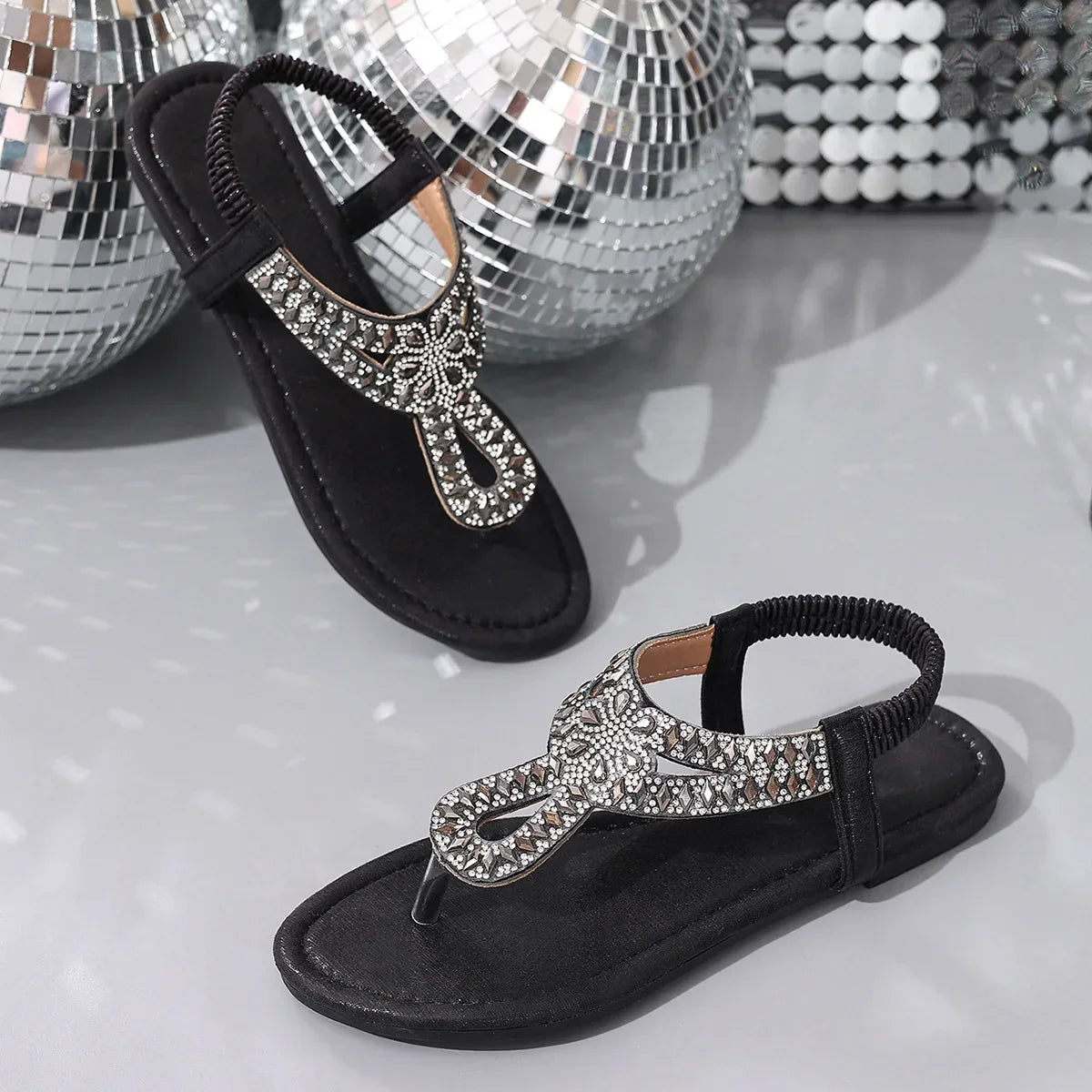 Minimalist Flat Slip-On Sandals - Piña Colada