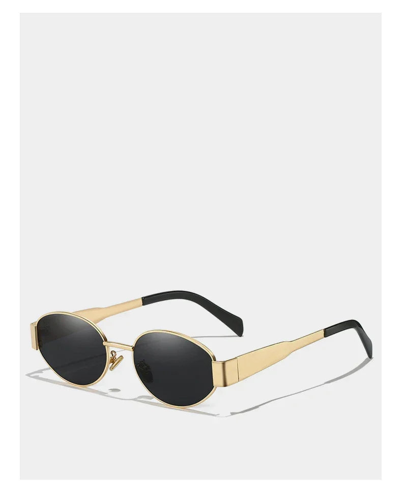 UV400 Sun Glasses Alloy Oval Eyewear - Piña Colada
