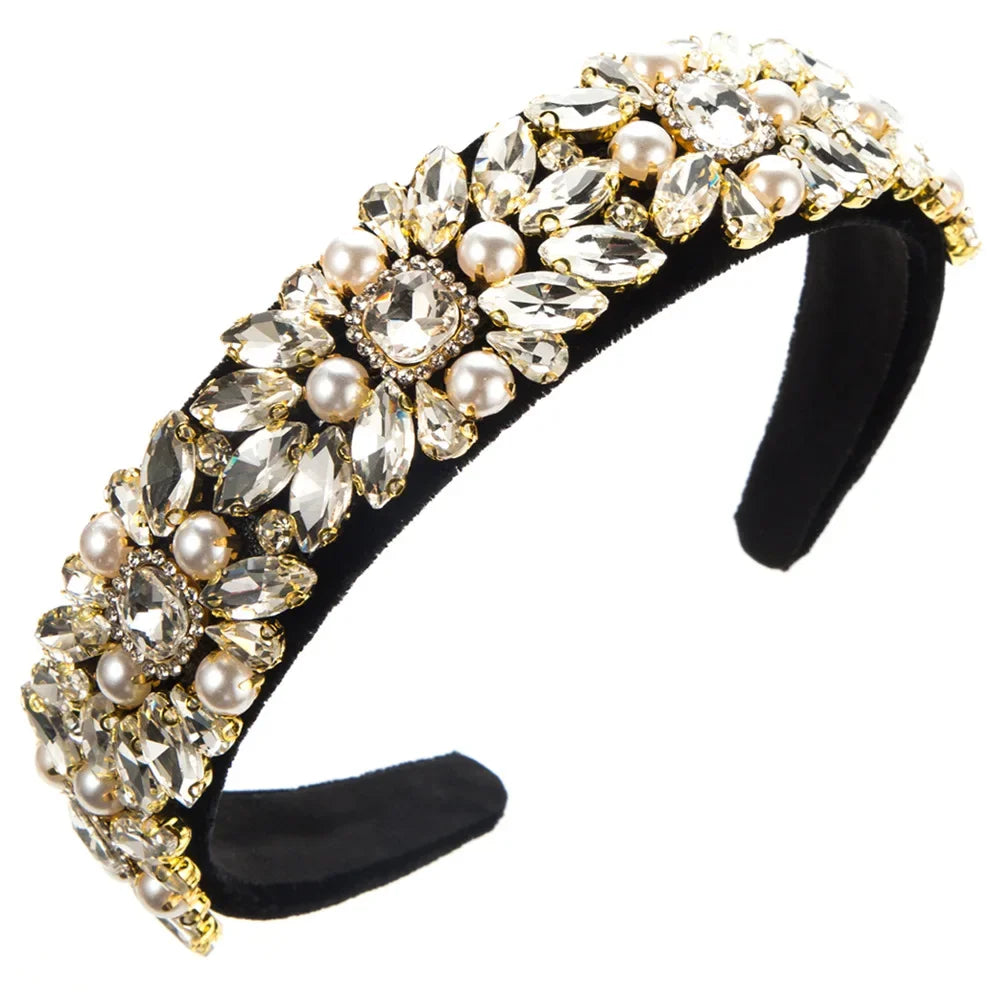 Rhinestone Women Headband - Piña Colada