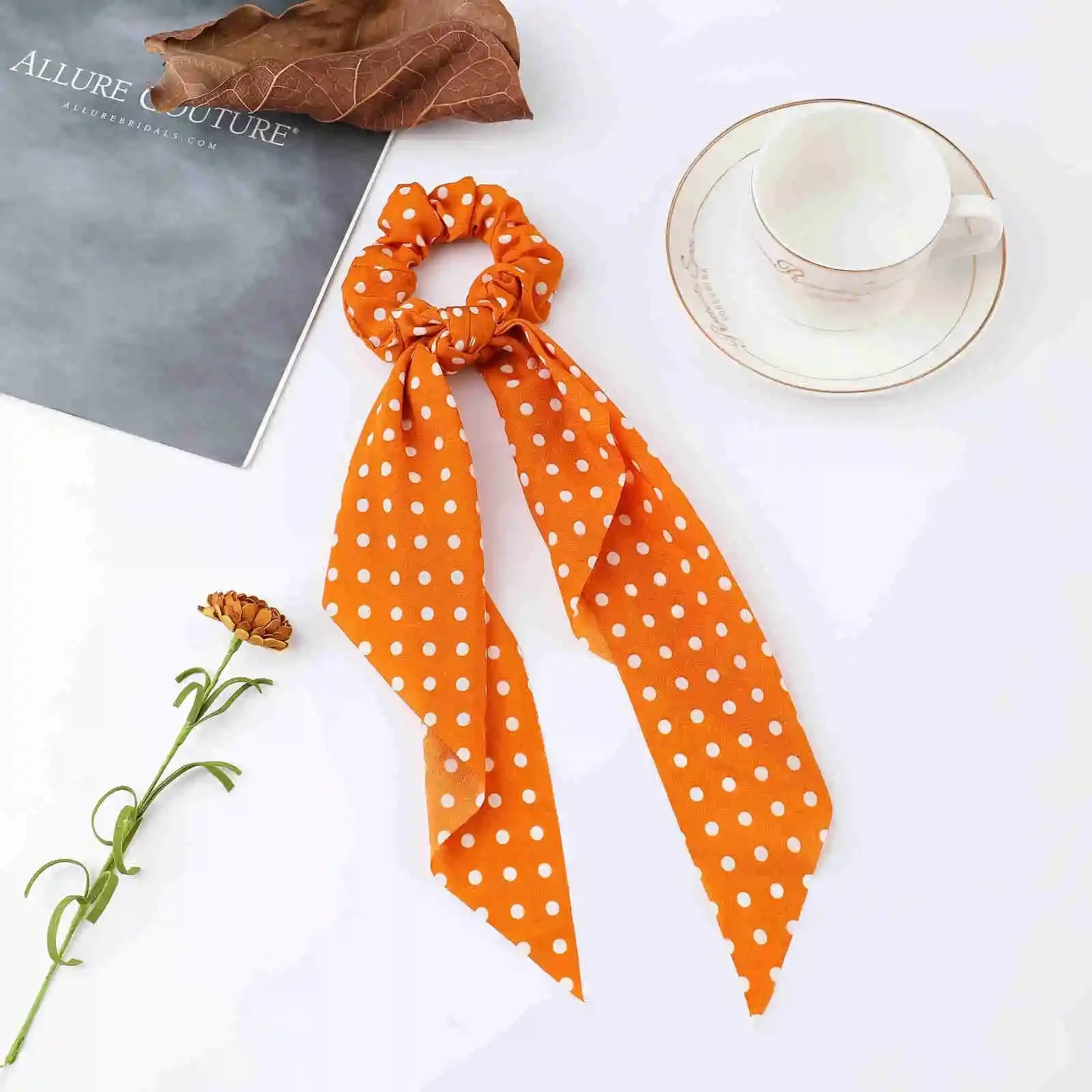 Satin Scrunchie Scarf - Piña Colada