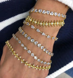 Zirconia Tennis Chain Bracelet - Piña Colada