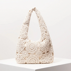 Pattern Hollow Shoulder Bag - Piña Colada