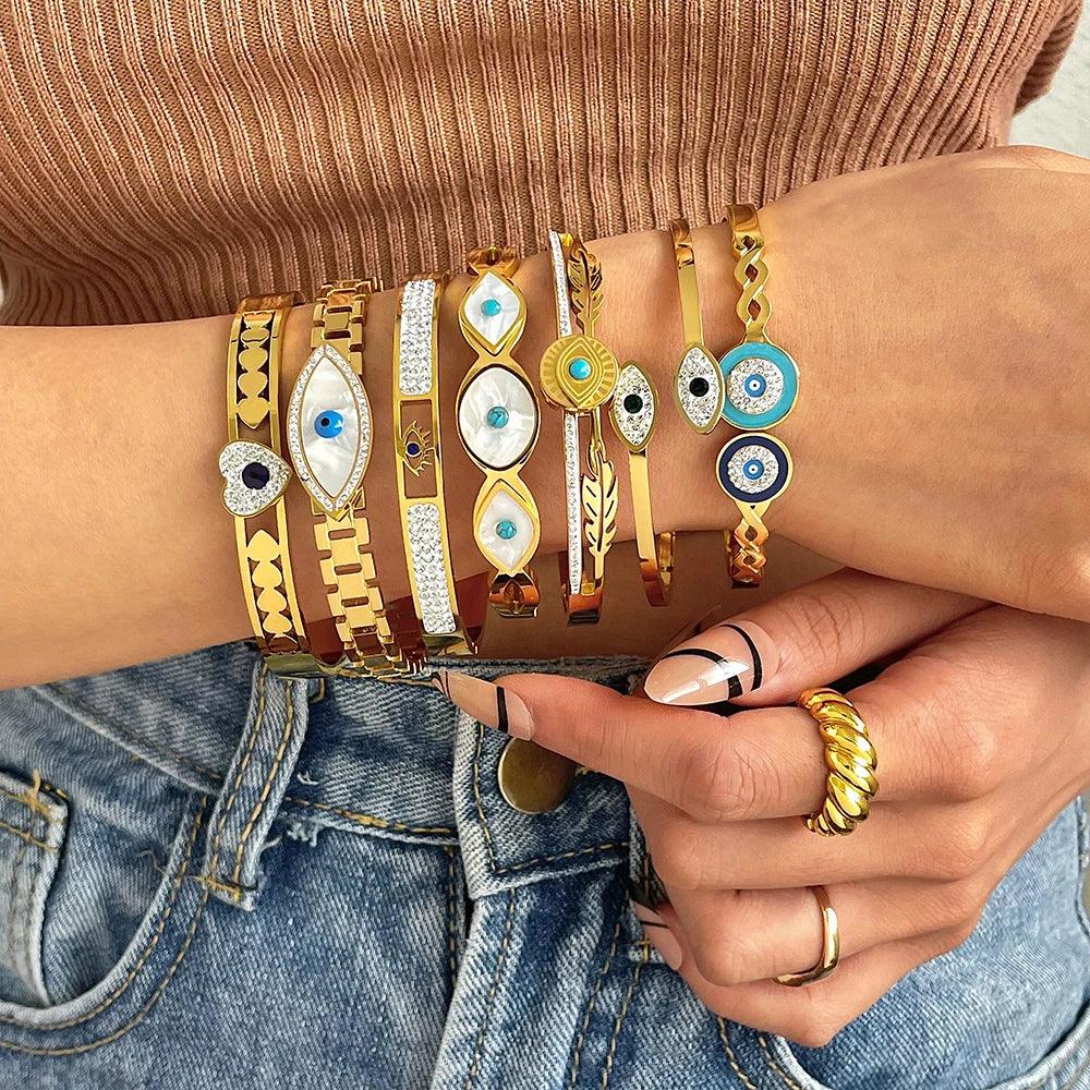 Evil Eye Bracelet Stainless Steel - Piña Colada