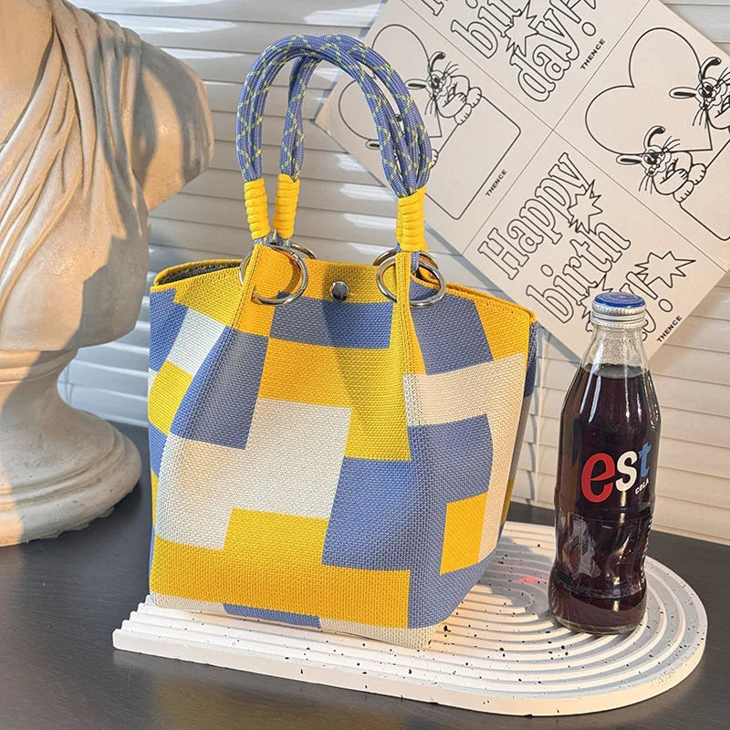 Geometric Casual Tote Bag
