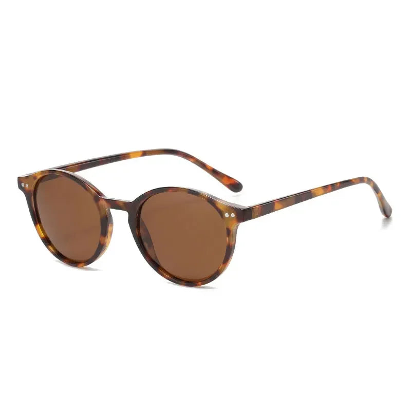 Retro Round Polarized Sunglasses - Piña Colada