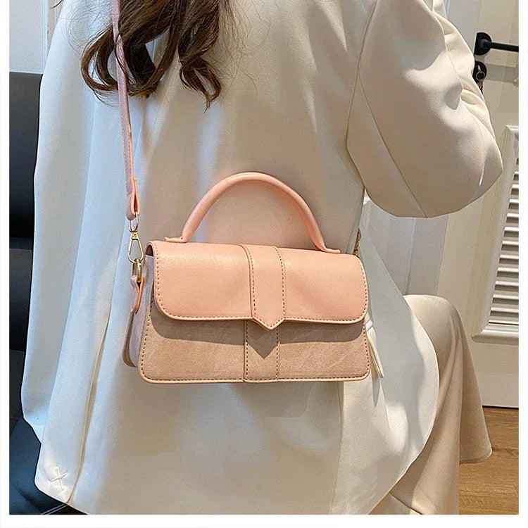 Leather Shoulder Bag - Piña Colada