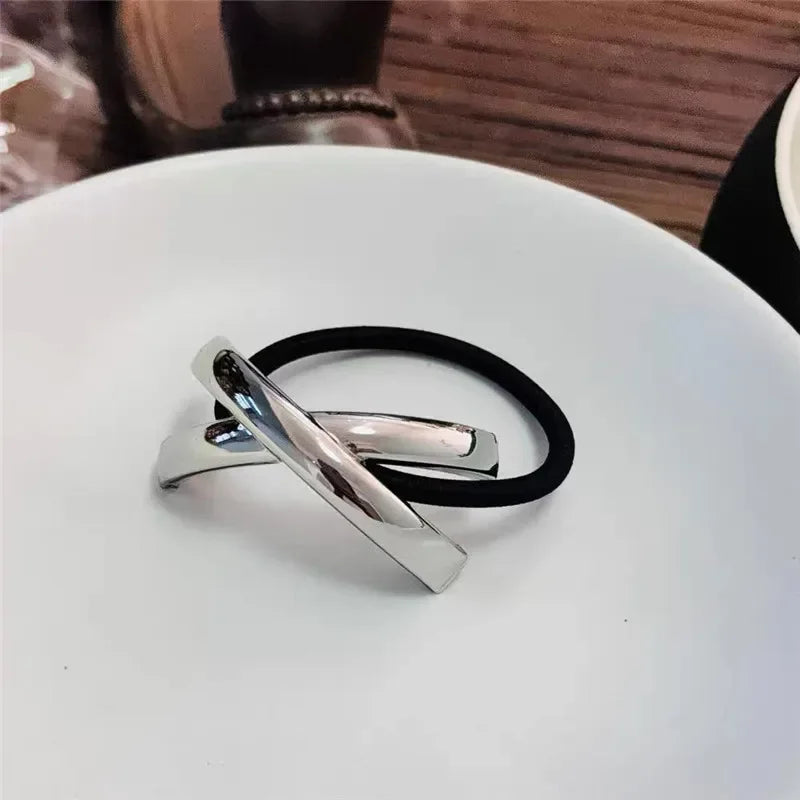 Metal Irregular Double-Layer Hair Bands - Piña Colada
