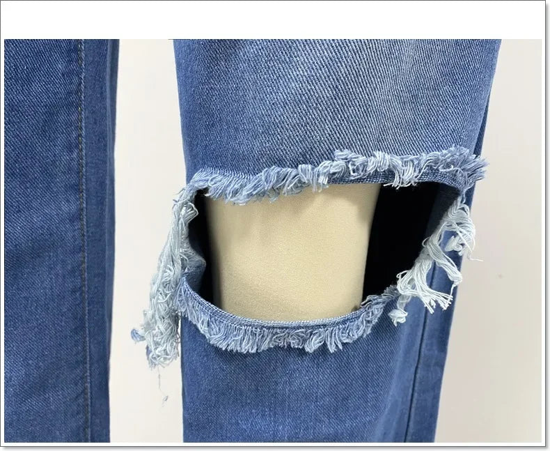 High Waist Coated Wide Leg Jeans – Street Style Elegance - Piña Colada