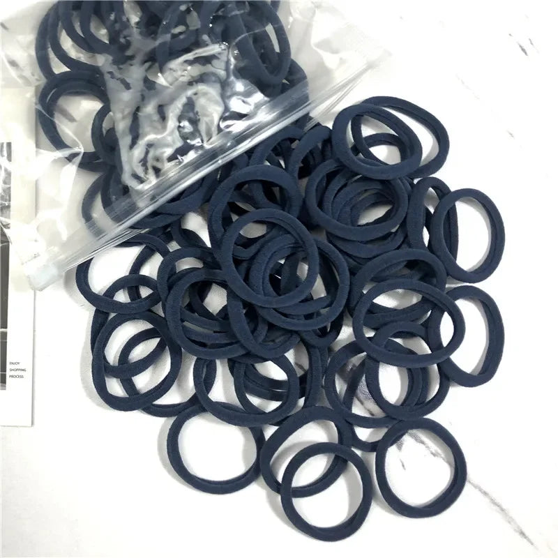 50PCS Elastic Hair Bands Set - Piña Colada