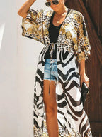 Bikini Cover Up Chiffon Kimono - Piña Colada