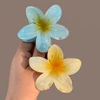 Gradient Hair Clips Women Flower - Piña Colada