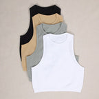 Striped Stretch Knit Tank Top - Piña Colada