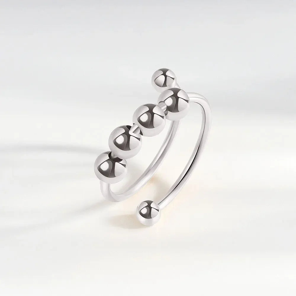 Spinner Ring Crystal Flower - Piña Colada