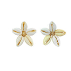 Shell Stud Earring - Piña Colada