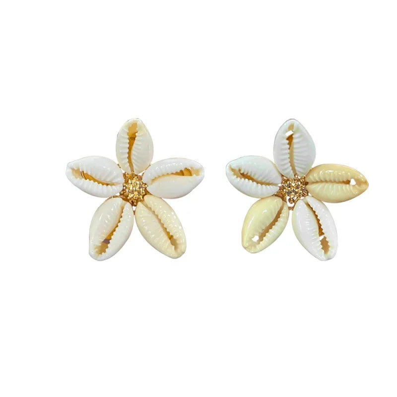 Shell Stud Earring - Piña Colada