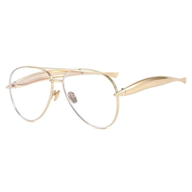 Vintage Metal Pilot Sunglasses - Piña Colada
