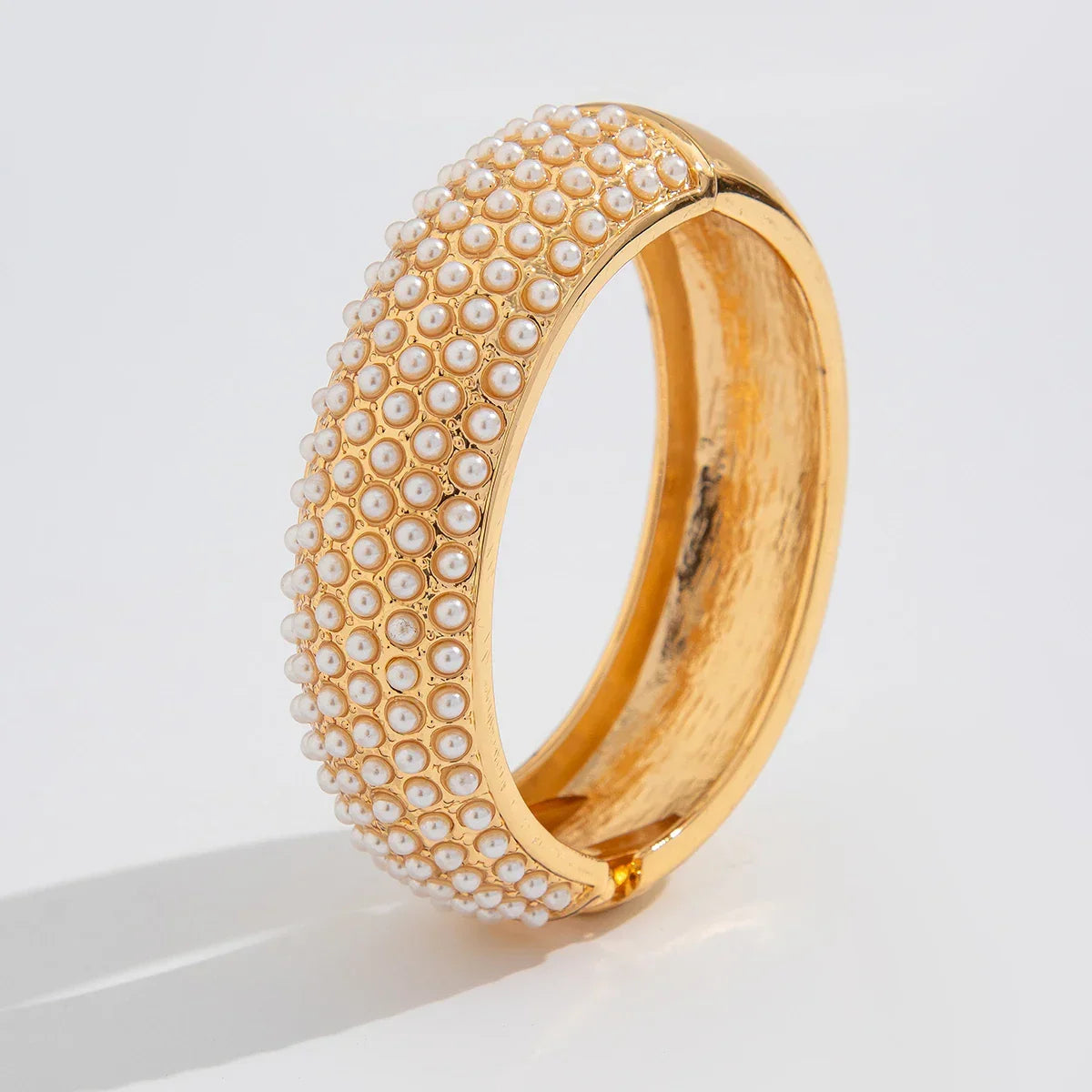 Vintage Creative Gold Color Bangles - Piña Colada