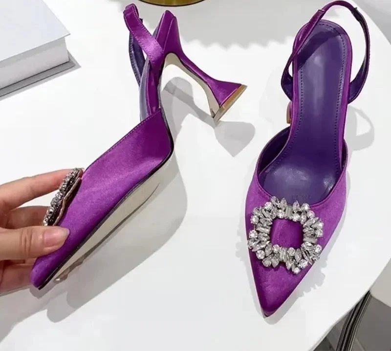 Design Silk Women Pumps Crystal - Piña Colada