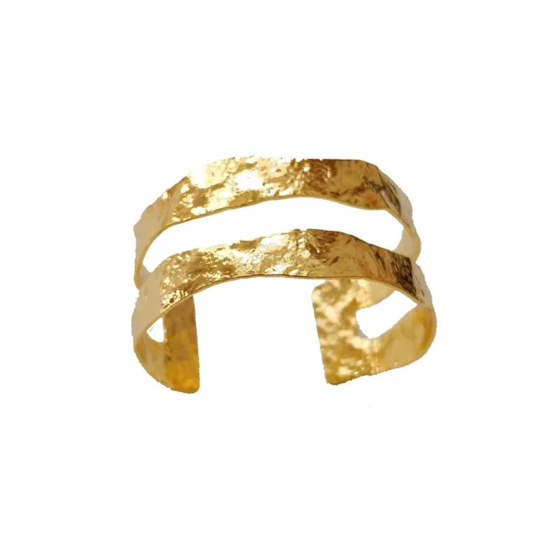 Irregular Metal Bangle - Piña Colada