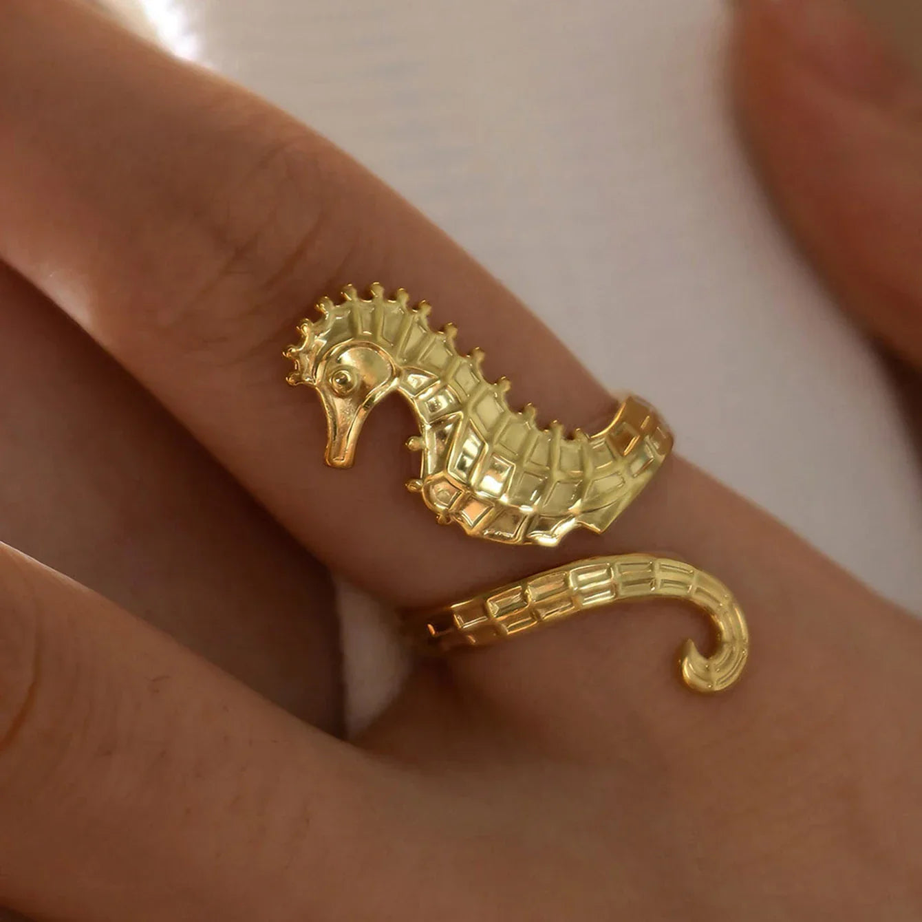 18K Gold-Plated Animal Ring - Piña Colada
