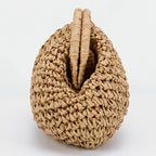 Straw Woven Bag Chain Strap - Piña Colada