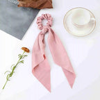 Satin Scrunchie Scarf - Piña Colada
