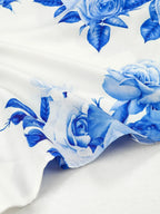 Hand-Painted Oversized 2-Piece Set – Backless Crop Top & Flowing Skirt - Piña Colada