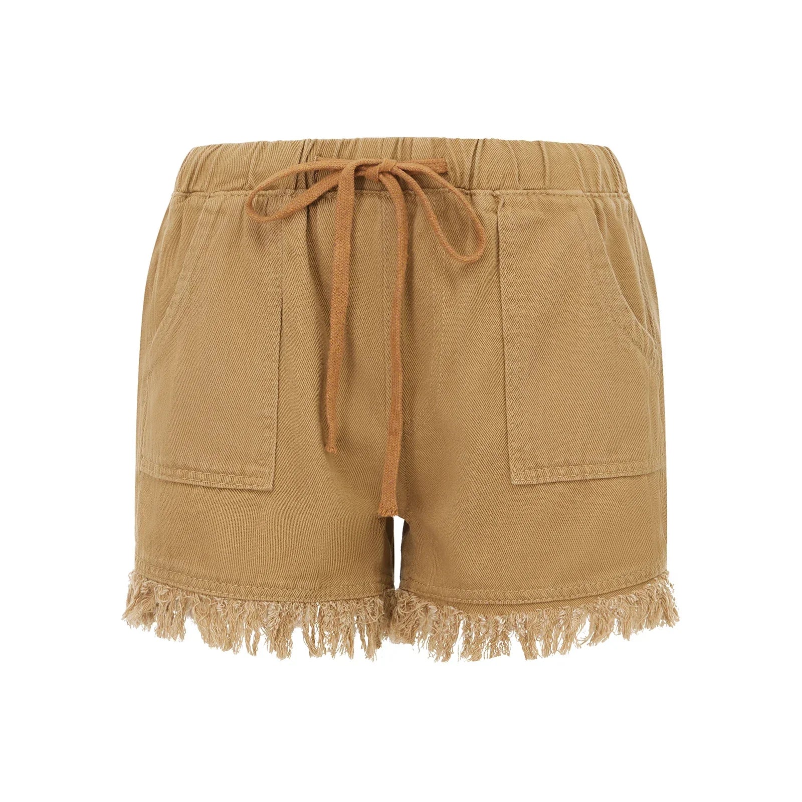 Denim Shorts Elastic Waist - Piña Colada