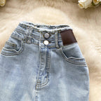 High-Waisted Flared Denim Pants with Faux Zippers – Streetwear Style - Piña Colada