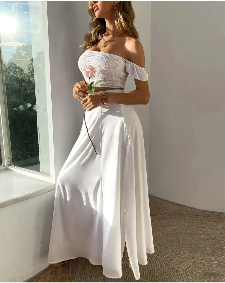 2-Piece Boho Off-Shoulder - Piña Colada
