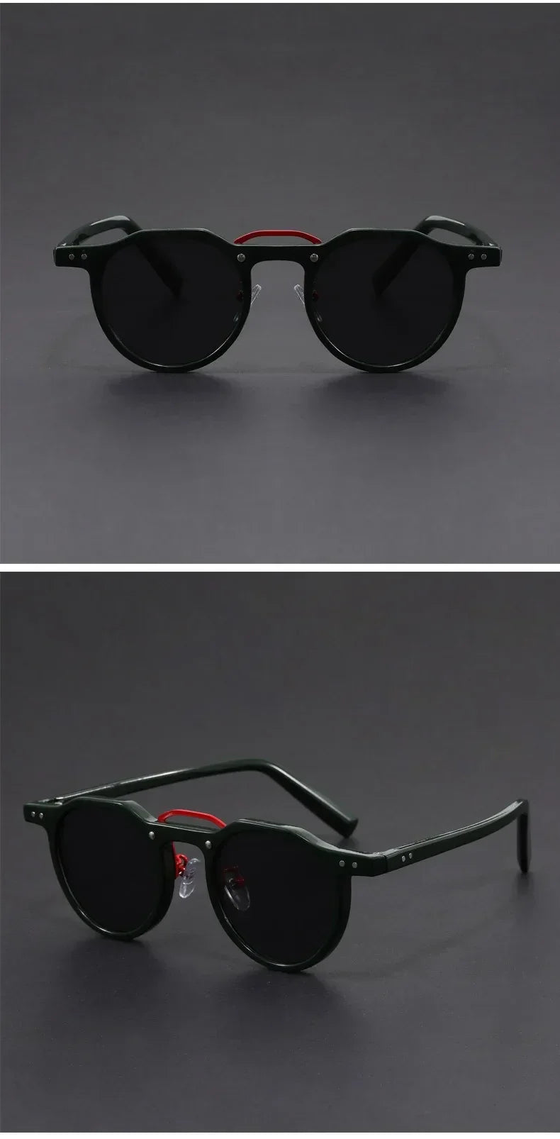Retro Metal Frame Oval Sunglasses - Piña Colada