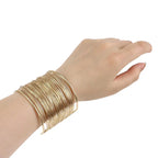 Geometric Cuff Bracelet - Piña Colada