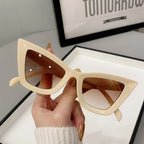 Trendy Cat Eye Mirror Sunglasses for Women - Piña Colada