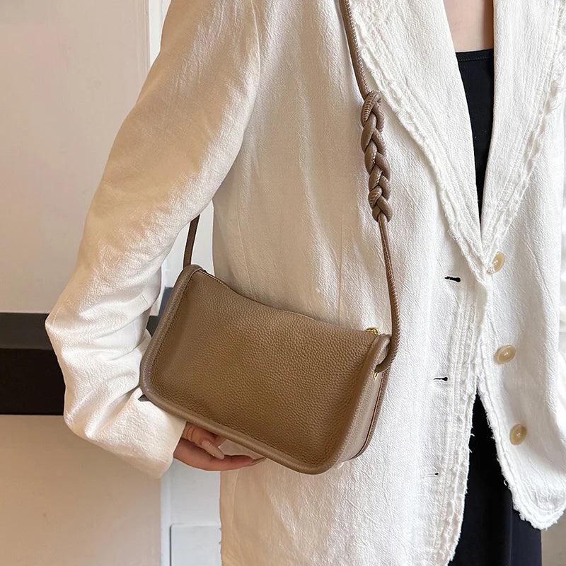 Leather Crossbody Bags - Piña Colada